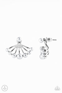 Big Dreams - Silver Double Sided Jacket Paparazzi Earrings - Carolina Bling Boss