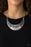 Utterly Untamable - Silver Paparazzi Necklace