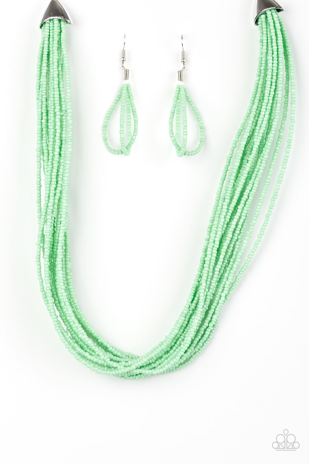 Green seed deals bead necklace paparazzi