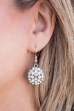 Runway Ready - White Paparazzi Earrings - Carolina Bling Boss