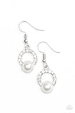 A Win-Win - White Paparazzi Earrings - Carolina Bling Boss