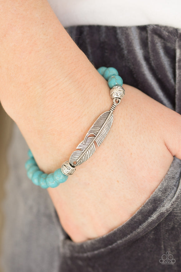 Take Wing - Blue Paparazzi Bracelet - Carolina Bling Boss