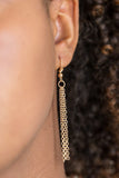 Shimmering Seashores - Gold Paparazzi Necklace