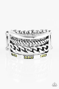 Mismatched Magnificence - Green Paparazzi Ring - Carolina Bling Boss