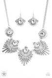 Miss YOU-niverse - Silver Paparazzi Necklace - Carolina Bling Boss