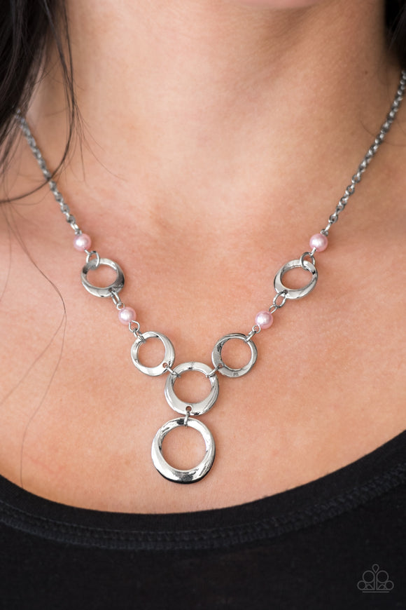 Perfectly Poised - Pink Paparazzi Necklace - Carolina Bling Boss