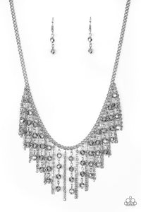 Rebel Remix - Silver Paparazzi Necklace