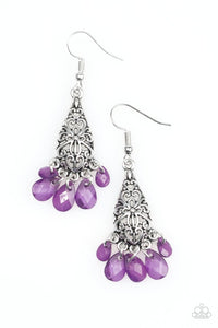 Geisha Glam - Purple Paparazzi Earrings - Carolina Bling Boss