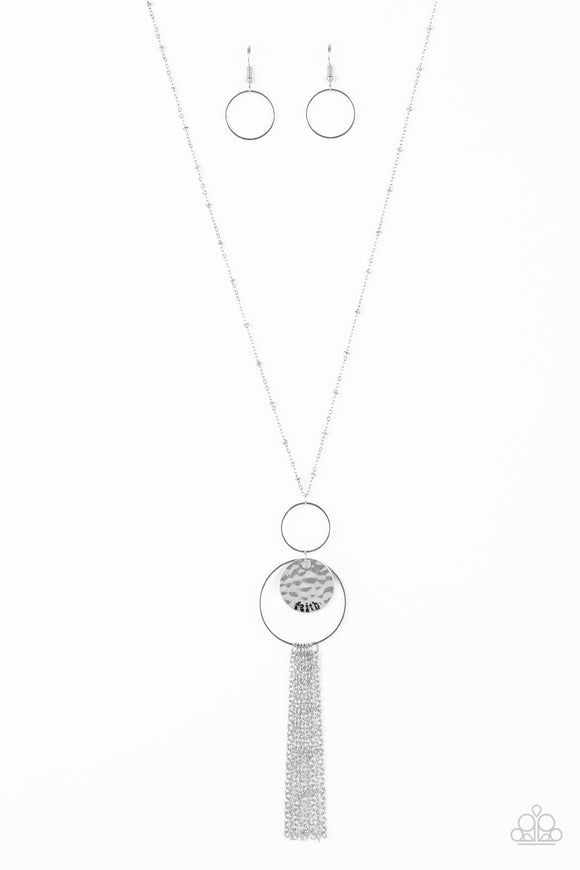 Faith Makes All Things Possible - Silver Paparazzi Necklace