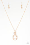 Timeless Trio - Gold Paparazzi Necklace