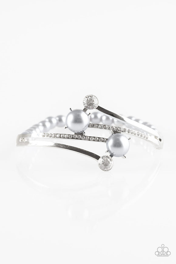 Can Only Go UPSCALE - Silver Paparazzi Bracelet - Carolina Bling Boss