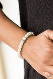 Im Here For The Bride - White Paparazzi Bracelet - Carolina Bling Boss