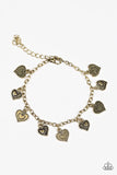 A HEART Act To Follow - Brass Paparazzi Bracelet - Carolina Bling Boss