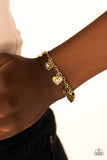 A HEART Act To Follow - Brass Paparazzi Bracelet - Carolina Bling Boss
