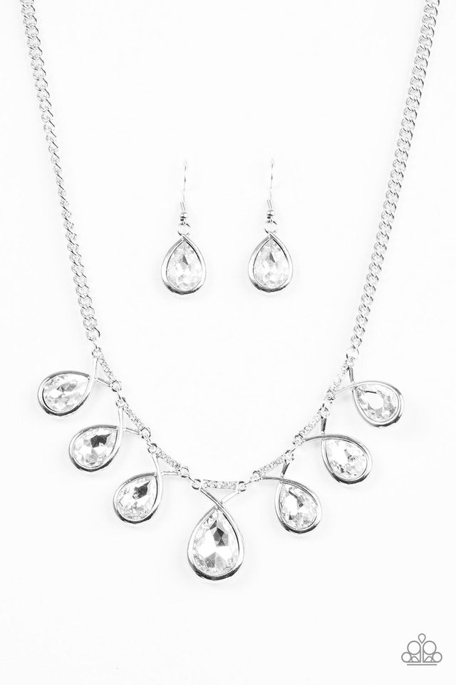 Love At Fierce Sight White Paparazzi Necklace Carolina Bling Boss