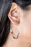 Plot Twist - Silver Paparazzi Earrings - Carolina Bling Boss