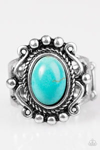 Dreamy Deserts - Blue Paparazzi Ring - Carolina Bling Boss