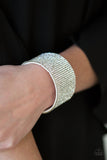 Roll With The Punches - White Paparazzi Bracelet - Carolina Bling Boss