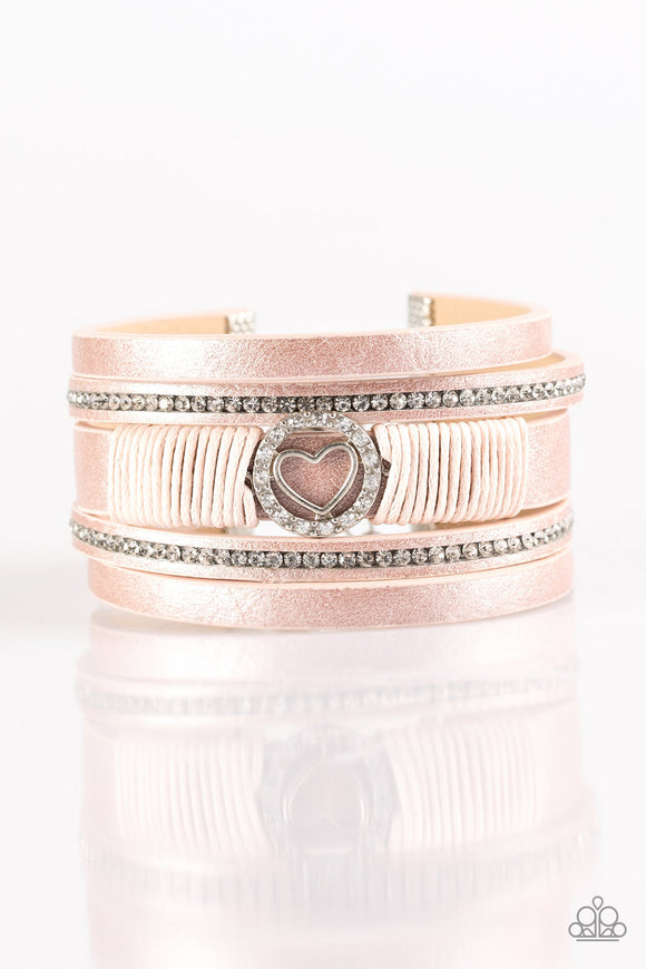 It Takes Heart - Pink Paparazzi Bracelet - Carolina Bling Boss