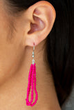 Summer Samba - Pink Seed Bead Paparazzi Necklace - Carolina Bling Boss