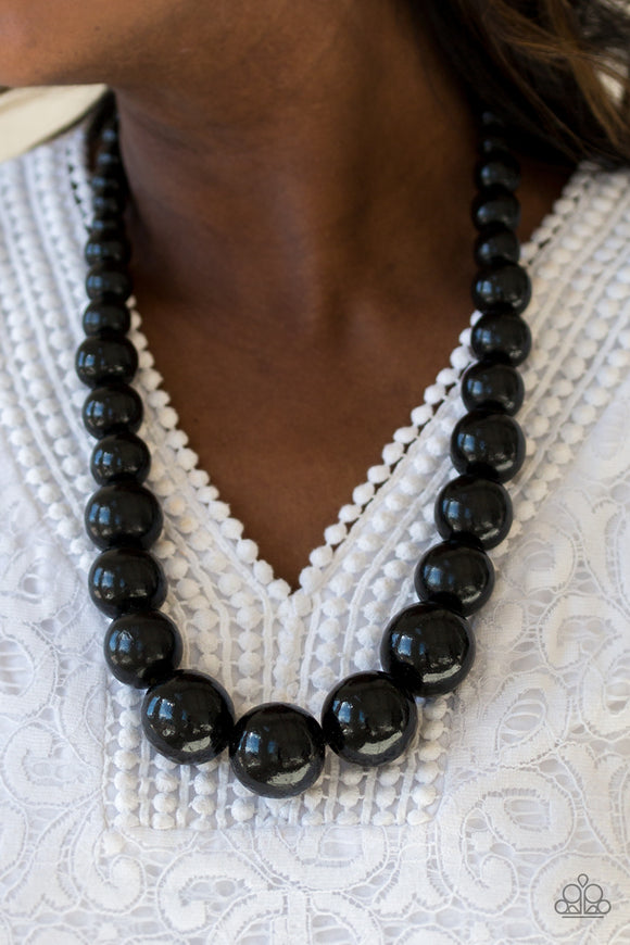 Effortlessly Everglades - Black Paparazzi Necklace - Carolina Bling Boss