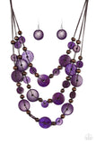 South Beach Summer - Purple Paparazzi Necklace - Carolina Bling Boss