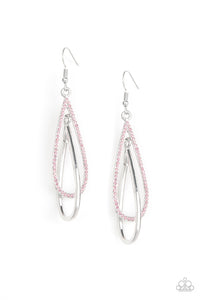 Spotlight Splendor - Pink Earrings - Carolina Bling Boss
