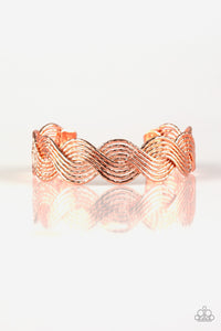 Braided Brilliance - Copper Paparazzi Bracelet - Carolina Bling Boss
