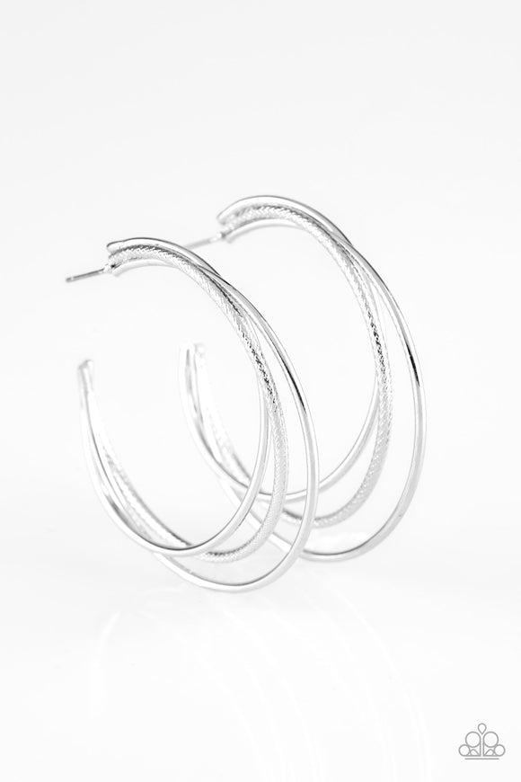 Jumpin Through Hoops - Silver Earrings - Carolina Bling Boss