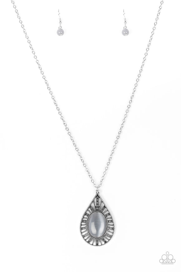 Total Tranquility - Silver Paparazzi Necklace - Carolina Bling Boss