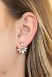 Radical Refinement - White Paparazzi Earrings - Carolina Bling Boss