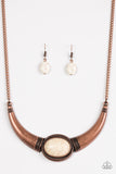 Cause A STEER - Copper Paparazzi Necklace - Carolina Bling Boss