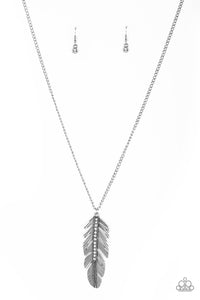 Sky Quest - White Paparazzi Necklace - Carolina Bling Boss