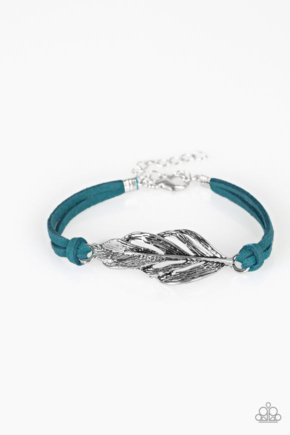 Faster Than FLIGHT - Blue Paparazzi Bracelet - Carolina Bling Boss