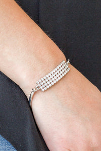 Top-Class Class - White Bracelet - Carolina Bling Boss