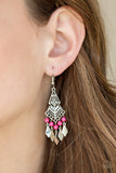 Island Import - Pink Paparazzi Earrings - Carolina Bling Boss