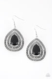 Royal Squad - Black Paparazzi Earrings - Carolina Bling Boss