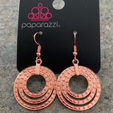 Open Plains - Copper Paparazzi Earring - Carolina Bling Boss