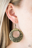 We Are All Wild Things - Brass Paparazzi Earrings - Carolina Bling Boss