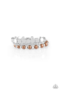 Girly Girl Glamour - Brown Paparazzi Bracelet - Carolina Bling Boss