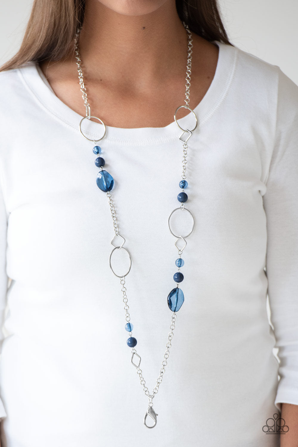 Paparazzi - Voyager Vibes - Blue Necklace | Fashion Fabulous Jewelry
