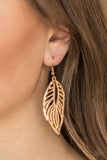 Come Home To Roost - Gold Paparazzi Earrings - Carolina Bling Boss