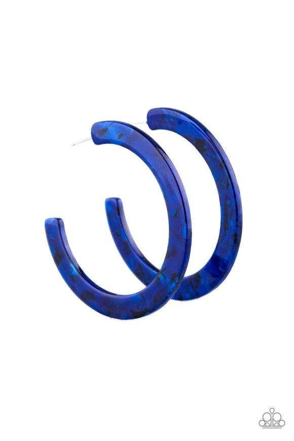 HAUTE Tamale - Blue Paparazzi Earrings - Carolina Bling Boss