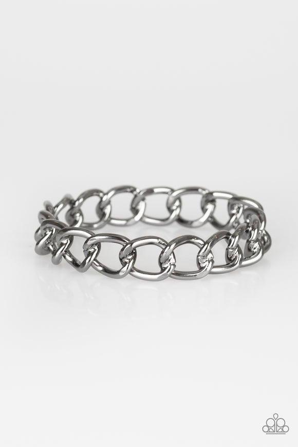 CHAINge of Scene - Black Paparazzi Bracelet - Carolina Bling Boss