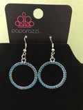 Champagne Chic – Blue Paparazzi Earrings - Carolina Bling Boss