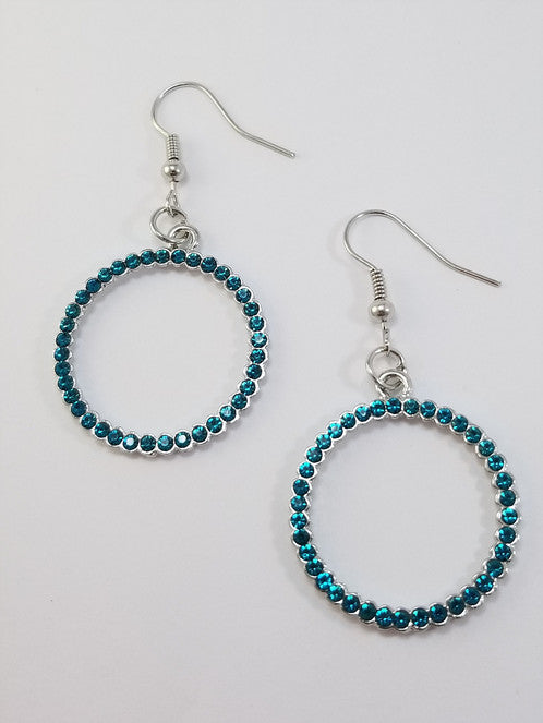 Champagne Chic – Blue Paparazzi Earrings - Carolina Bling Boss