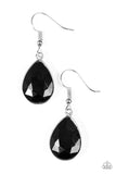 Play The FAME - Black Paparazzi Earrings - Carolina Bling Boss