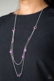 Raise Your Glass - Purple Paparazzi Necklace - Carolina Bling Boss