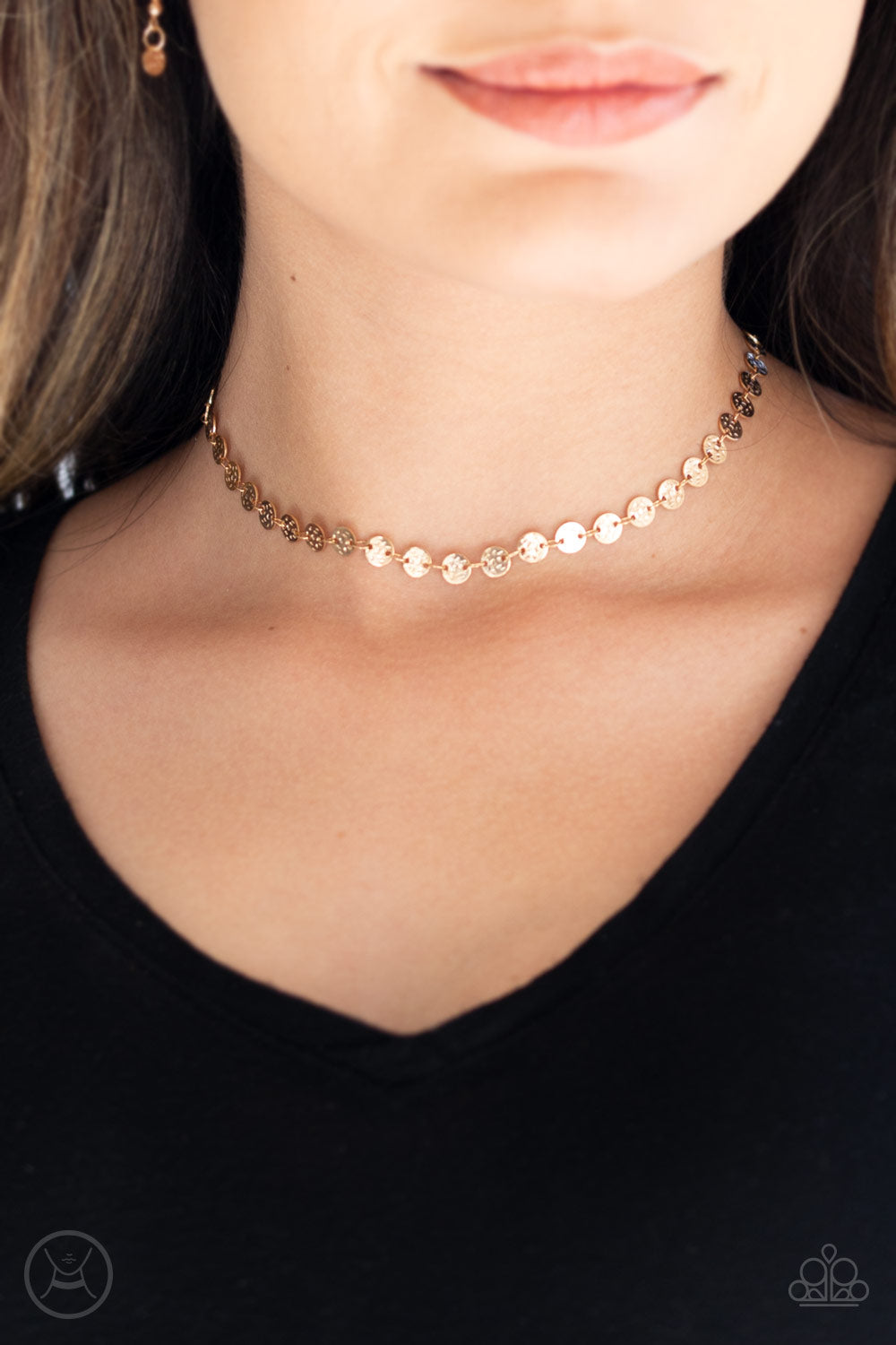 Gold discount choker paparazzi