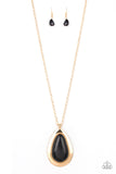 BADLAND To The Bone - Gold Paparazzi Necklace - Carolina Bling Boss